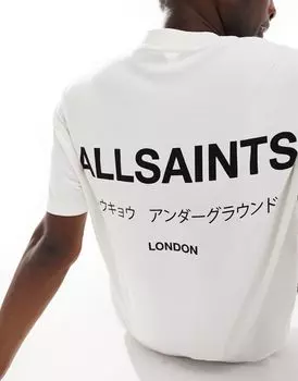 AllSaints – Underground – Белая футболка оверсайз