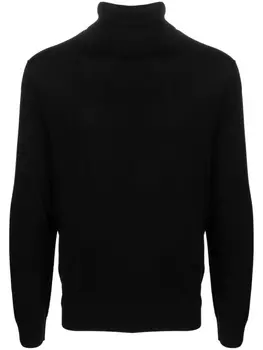 Allude джемпер из шерсти мериноса с высоким воротником, черный
