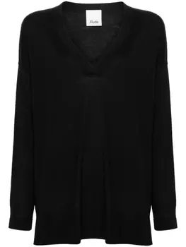 Allude джемпер из вирджинской шерсти в рубчик, черный