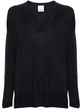 Allude джемпер из вирджинской шерсти в рубчик, синий