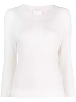 Allude джемпер рыхлой вязки, белый