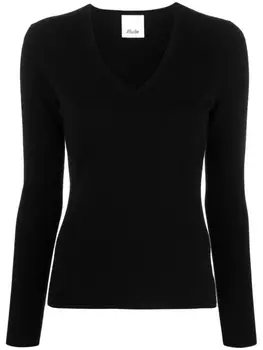Allude джемпер с V-образным вырезом, черный
