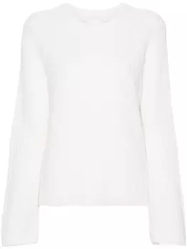 Allude джемпер в рубчик, нейтральный цвет