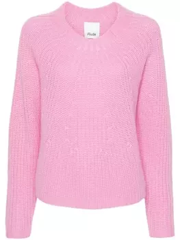 Allude джемпер в рубчик, розовый