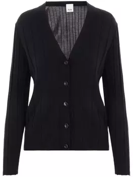 Allude кардиган в рубчик, черный