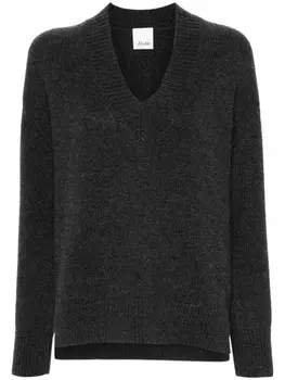 Allude кашемировый свитер с V-образным вырезом, серый