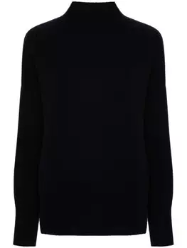 Allude кашемировый свитер с воротником-стойкой, черный