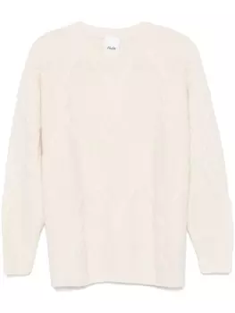 Allude свитер 3D-вязаный, нейтральный цвет