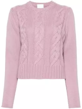 Allude свитер фактурной вязки, фиолетовый