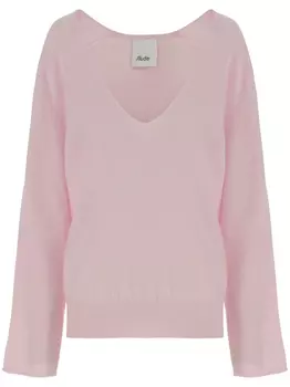 Allude свитер с V-образным вырезом, розовый