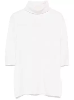 Allude свитер с высоким воротником, белый