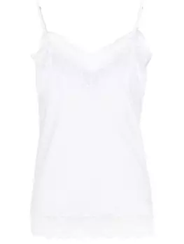 Allude топ с кружевом, белый