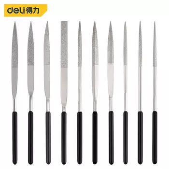 Алмазные напильники Deli, набор из 10 предметов 4160 DL352410