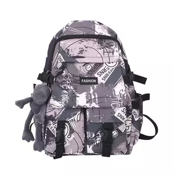 Alni Bitton Мужской рюкзак, Серый + кулон