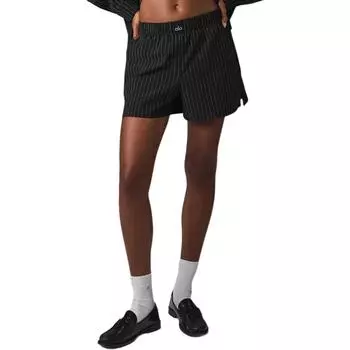 Alo Yoga Женские повседневные шорты Daylight, черные/титаново-золотые