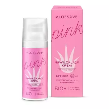 Aloesove Pink, Увлажняющий дневной крем для лица spf30, 50 мл