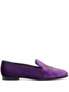 Alonzo бархатное Лоферы Ralph Lauren Collection, фиолетовый
