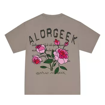 ALORGEEK Футболка унисекс, Розовый