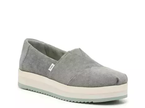 Alp Midform Platform Слипоны - женские Toms, Dark Green