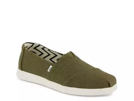 Alpargata Plus Слипоны - женские Toms, Dark Green