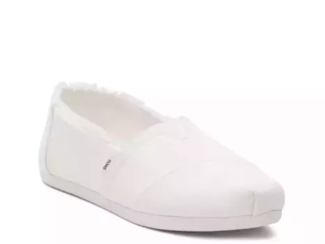 Alpargata Raw Edge Слипоны - женские Toms, White