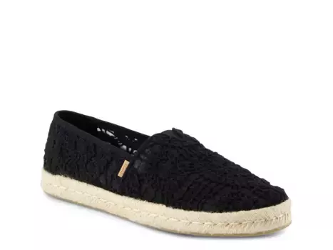 Alpargata Rope 2.0 Эспадрильи Slip-On - женские Toms, Black Textile