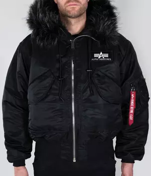 Alpha Industries 45P Hooded Custom Куртка, черный/черный