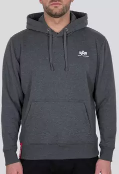 Alpha Industries Alpha Basic Small Logo Балахон, темно-серый/белый