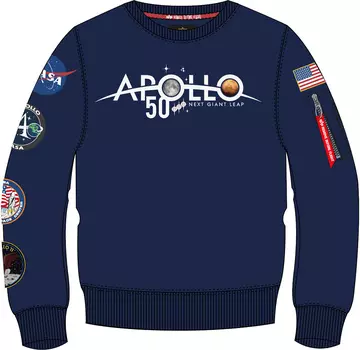 Alpha Industries Alpollo 50 Patch Толстовка, темно-синий