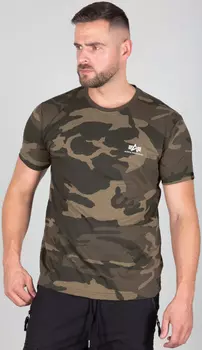 Футболка Alpha Industries Backprint Camo, камуфляжная
