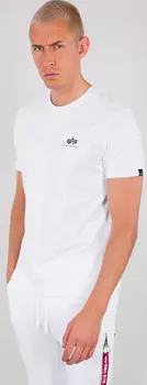 Футболка Alpha Industries Backprint, белая