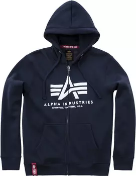 Балахон Alpha Industries Basic ZIP, темно-синий