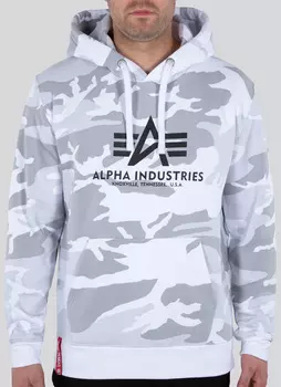 Alpha Industries Basic Camo Балахон, белый/камуфляжный