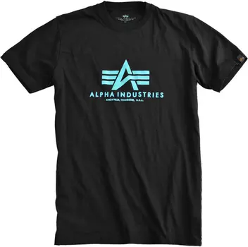 Alpha Industries Basic Футболка, черный/синий