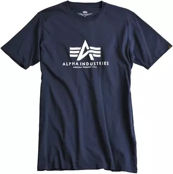 Alpha Industries Basic Футболка, темно-синий
