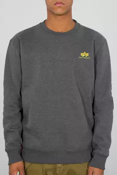 Alpha Industries Basic Small Logo Толстовки, серый/желтый