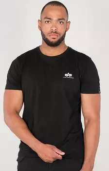 Футболка Alpha Industries Basic T Small Logo, черная