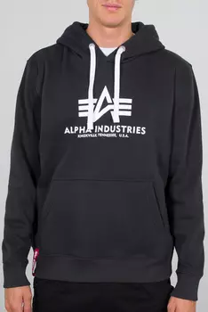 Alpha Industries Basic Толстовка мужская, темно-серый/белый