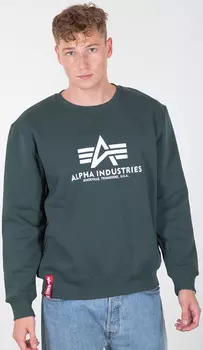 Alpha Industries Basic Толстовки, зеленый/белый