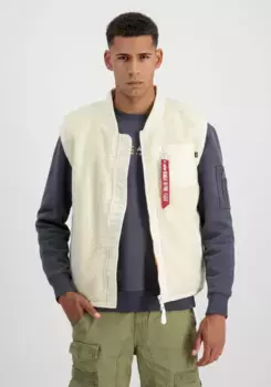 Alpha Industries Блузон " Alpha Industries Мужчины - Жилеты Teddy Vest", кремовый