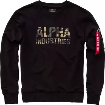 Alpha Industries Camo Print Толстовки, черный/камуфляжный
