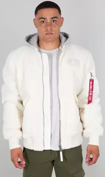 Alpha Industries CWU Zip Teddy Балахон, белый