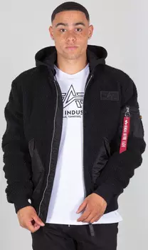 Alpha Industries CWU Zip Teddy Балахон, черный
