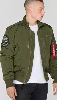 Alpha Industries Engine Куртка, темно-зеленый