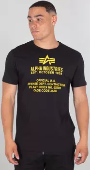 Alpha Industries Fundamental Футболка, черный