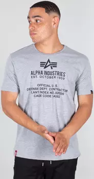 Alpha Industries Fundamental Футболка, серый