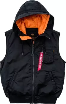 Alpha Industries Hooded MA-1 Жилет, черный
