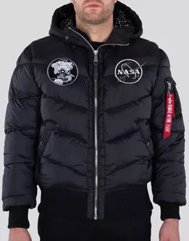 Alpha Industries Hooded Puffer Voyager FD Куртка, черный