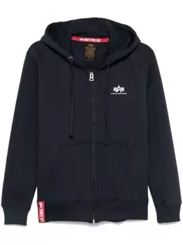 Alpha Industries худи на молнии, синий