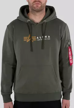 Балахон Alpha Industries Label, оливковый